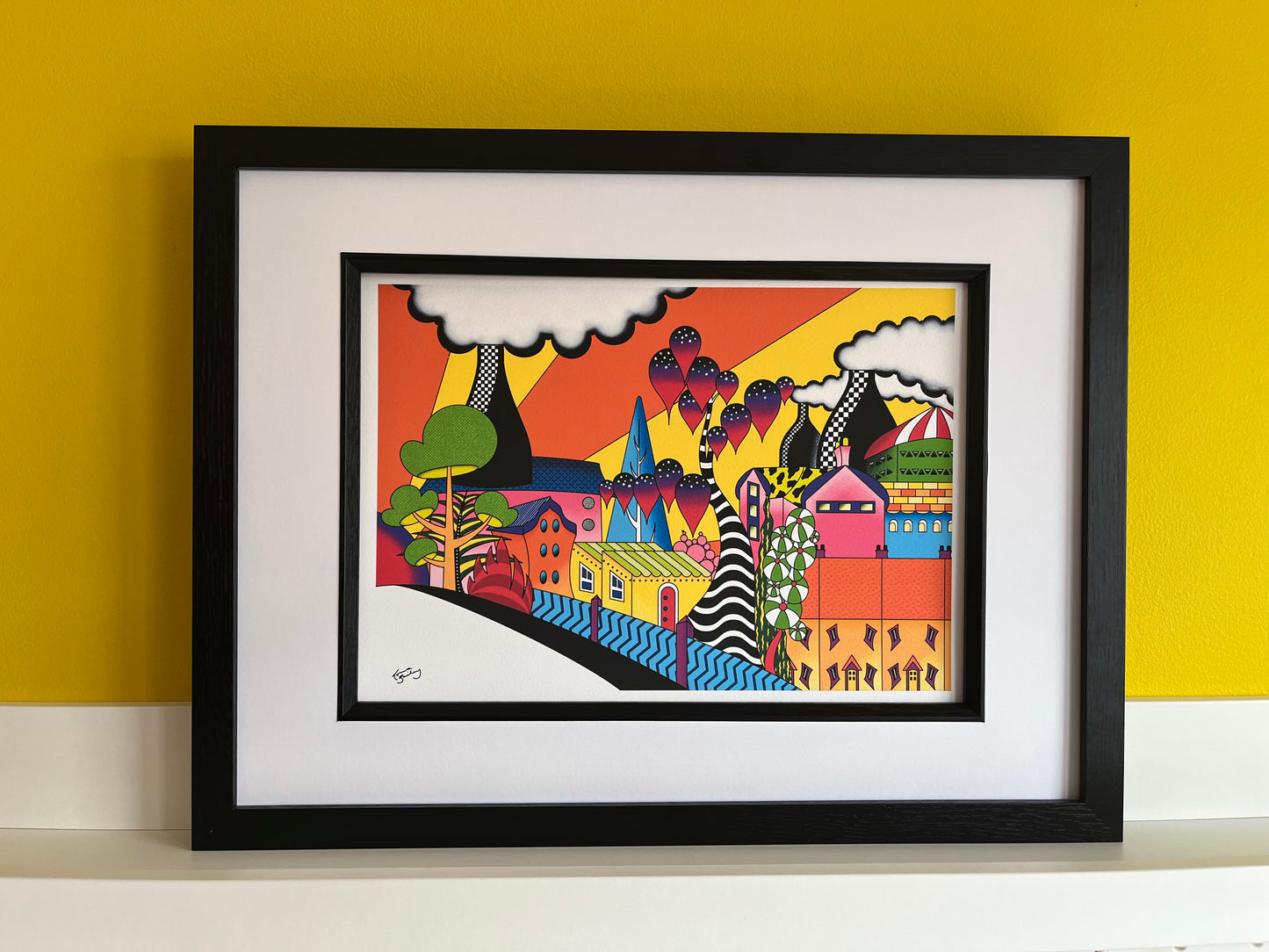 Longport Bottle Oven Scene Print