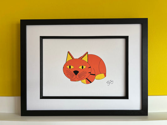 Ginger the Cat Print