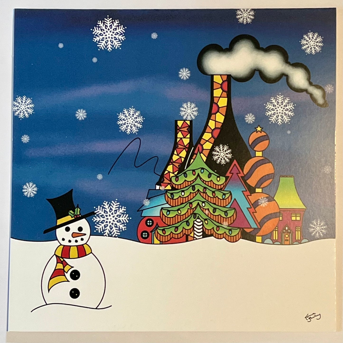 * FAULTY* 2024 148mm Square “Christmas Snowman” Greetings Cards - pack of 10