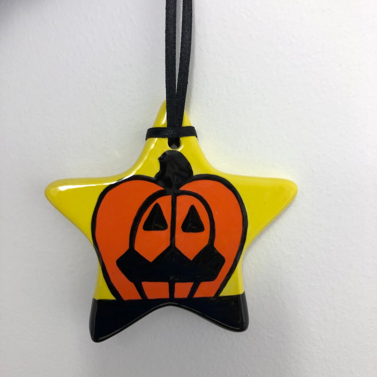 Scary Pumpkin Star Hanging Decoration